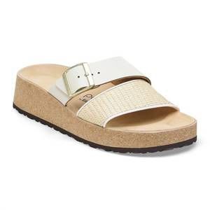 NEW BIRKENSTOCK women almina sandals in natural